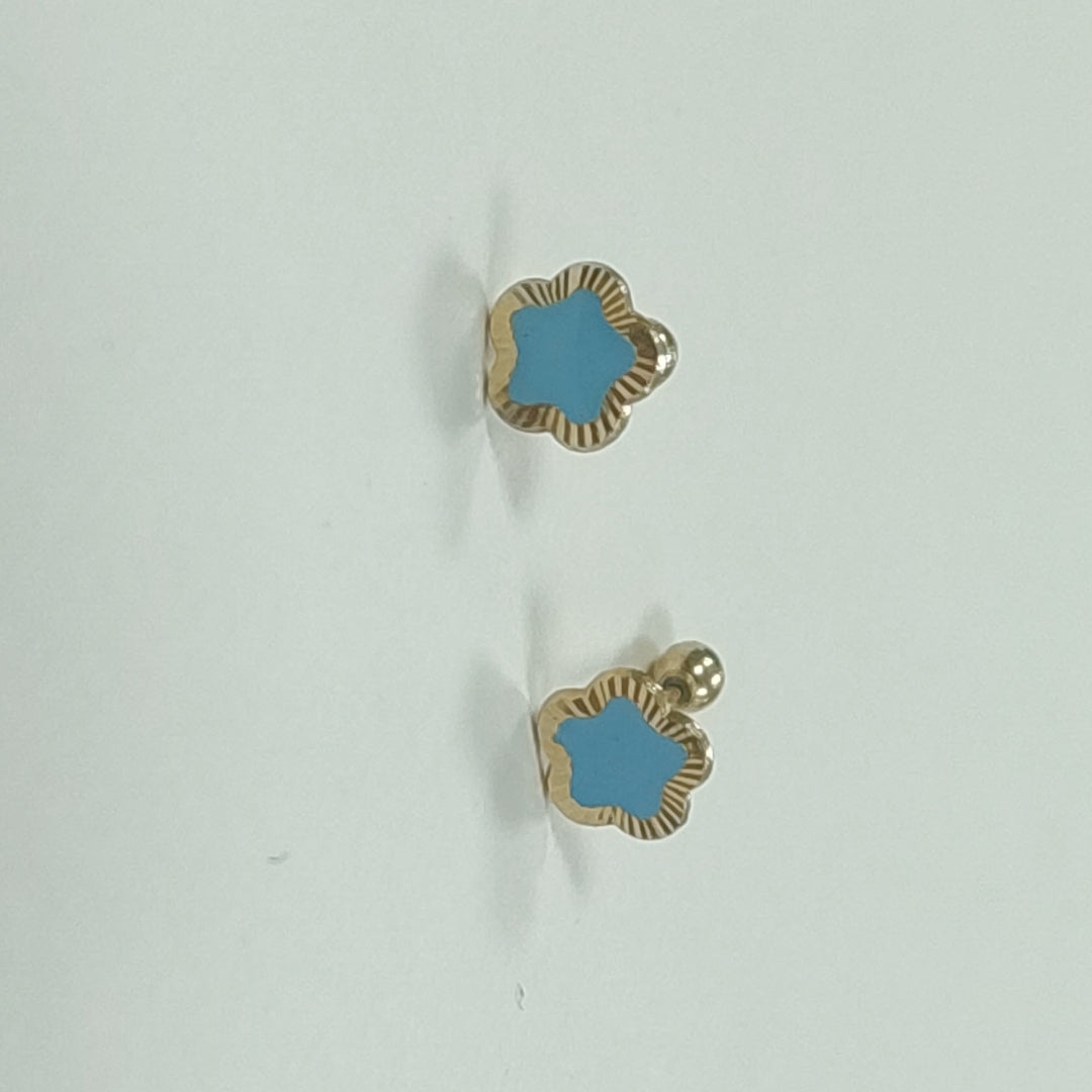 BROQUELES ORO 10K 1 (NUEVO)