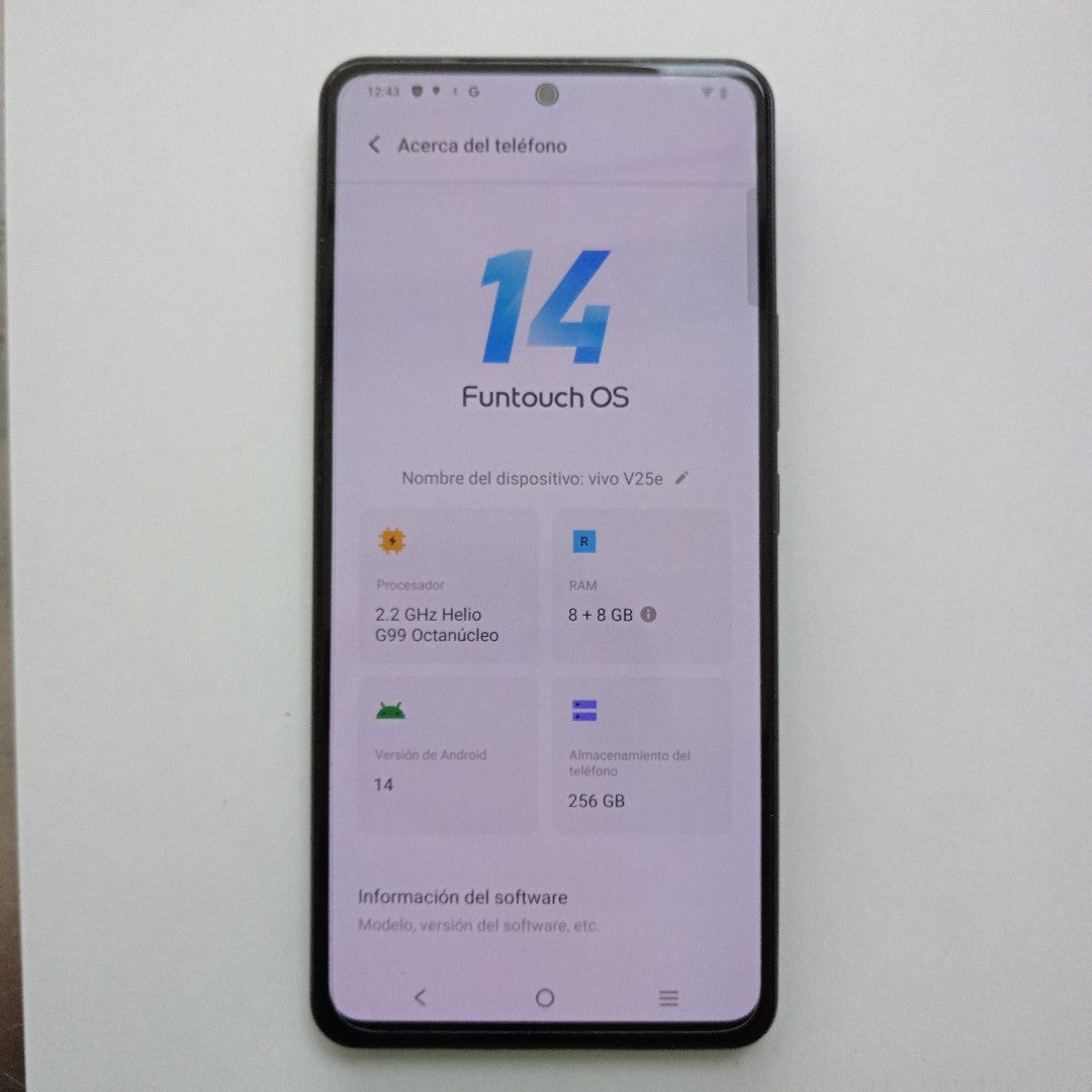 CELULAR VIVO V25E V2242 (2022) 256 GB 8 GB RAM (SEMINUEVO)