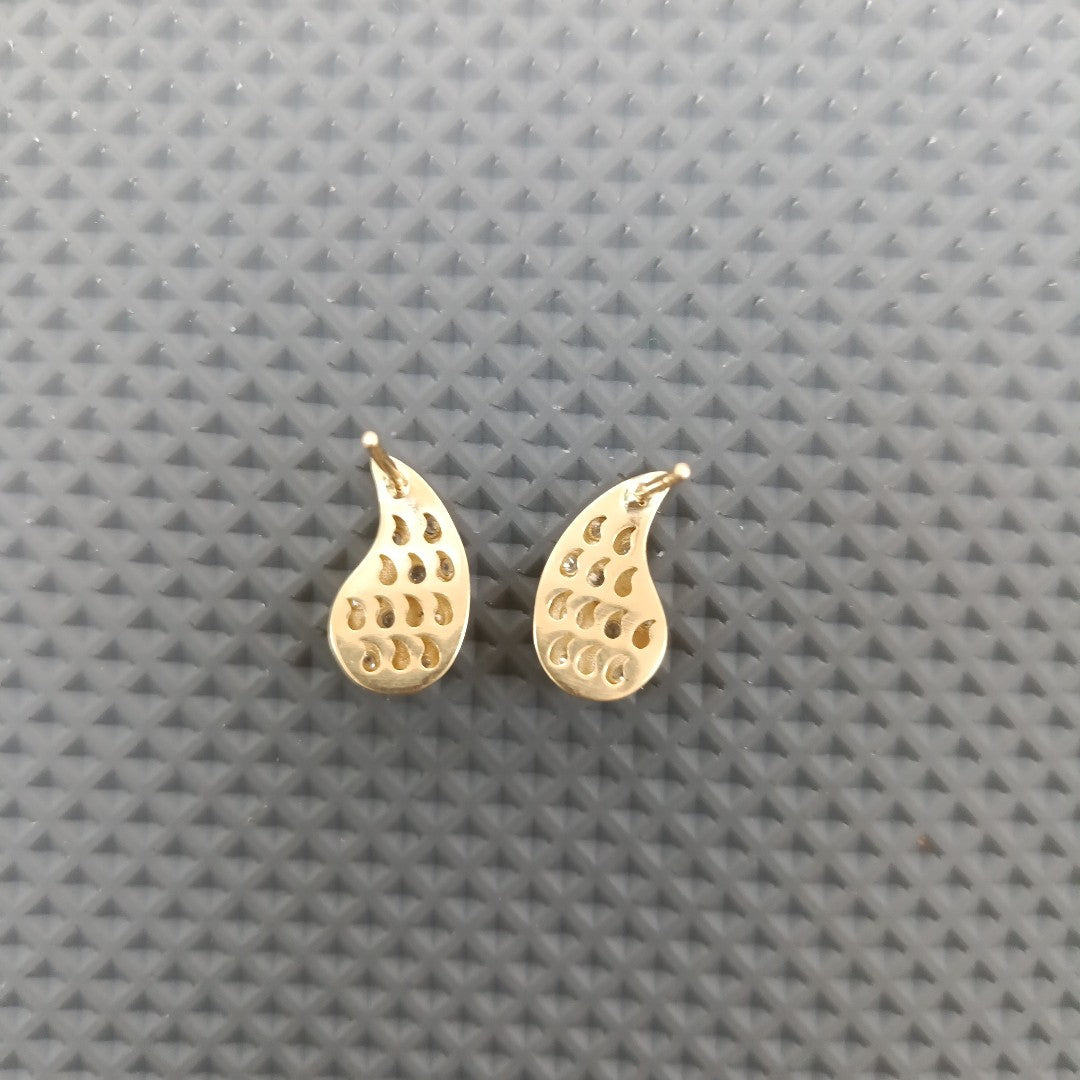BROQUELES ORO 14K 2.1 (NUEVO)