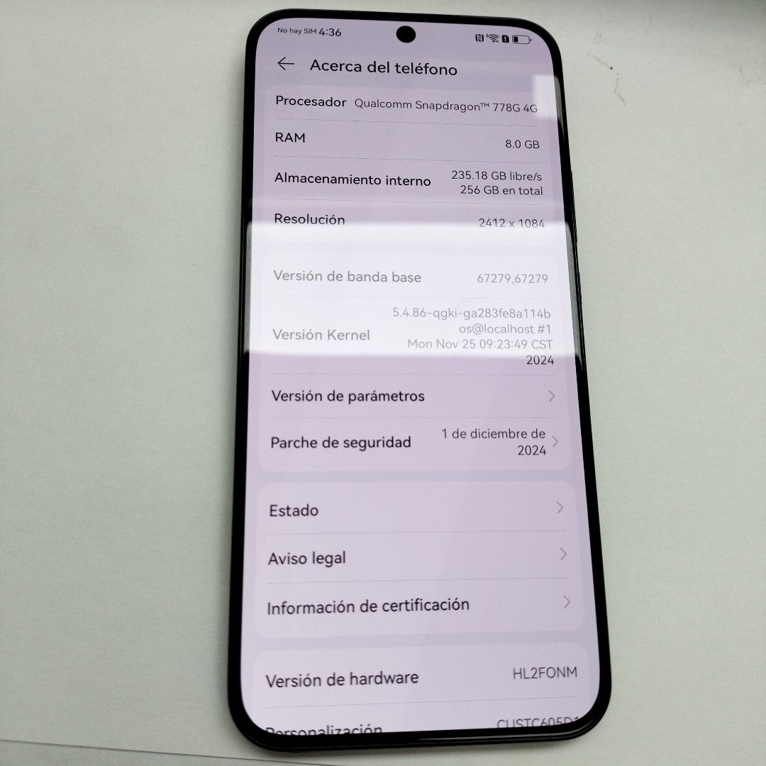 CELULAR HUAWEI NOVA 11 FOA-LX9 (2023) 256 GB 8 GB RAM (SEMINUEVO)