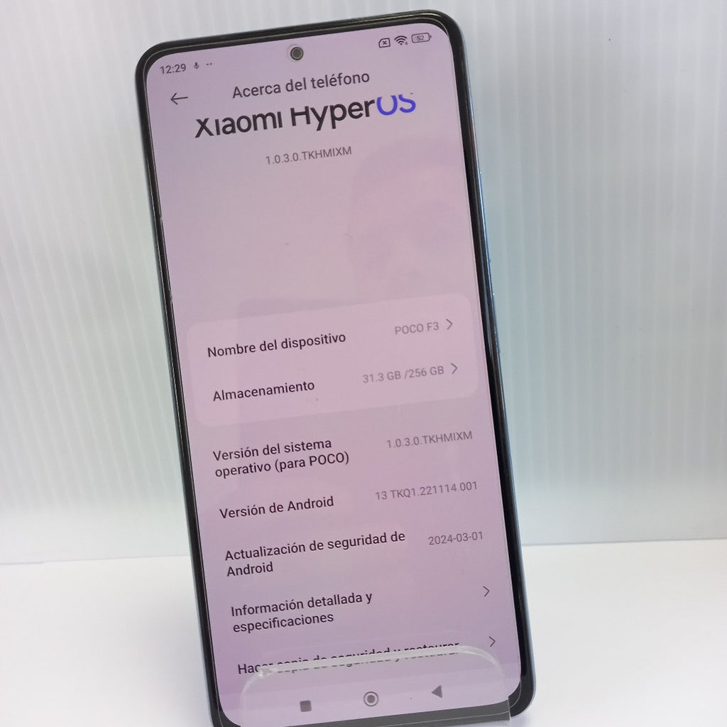 CELULAR XIAOMI POCO F3 M2012K11AG 256 GB 8 GB RAM (SEMINUEVO)