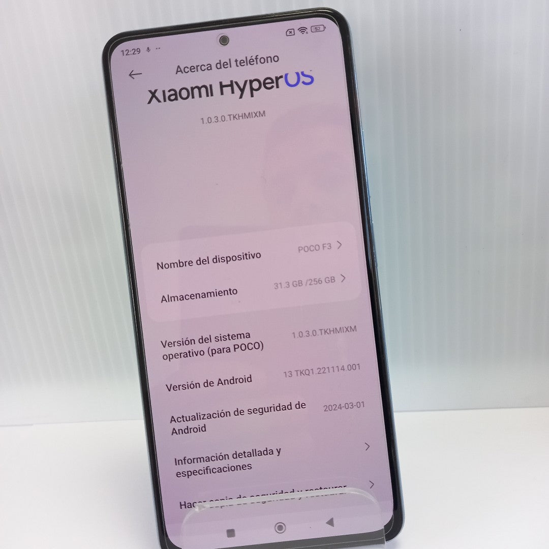 CELULAR XIAOMI POCO F3 M2012K11AG 256 GB 8 GB RAM (SEMINUEVO)