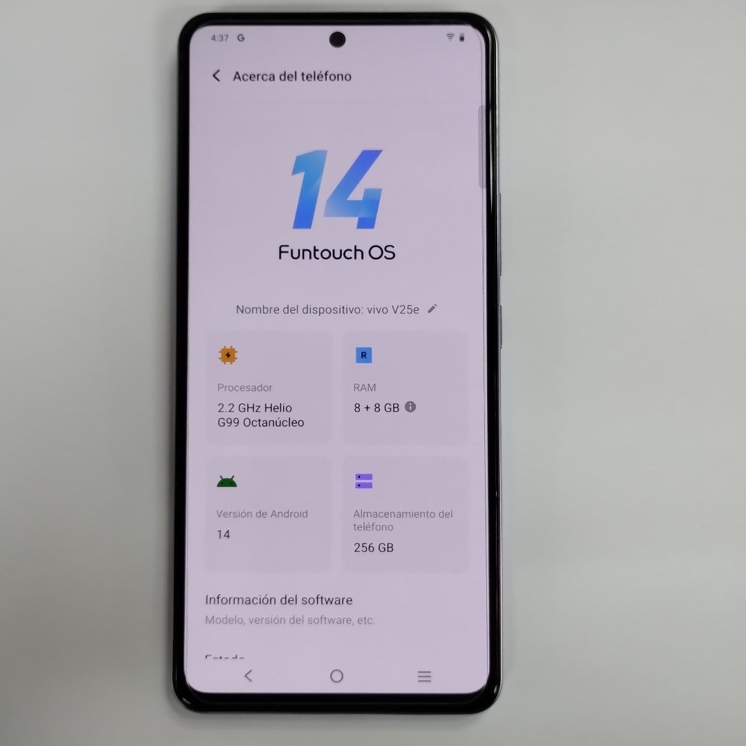 CELULAR VIVO V25E V2242 (2022) 256 GB 8 GB RAM (SEMINUEVO)