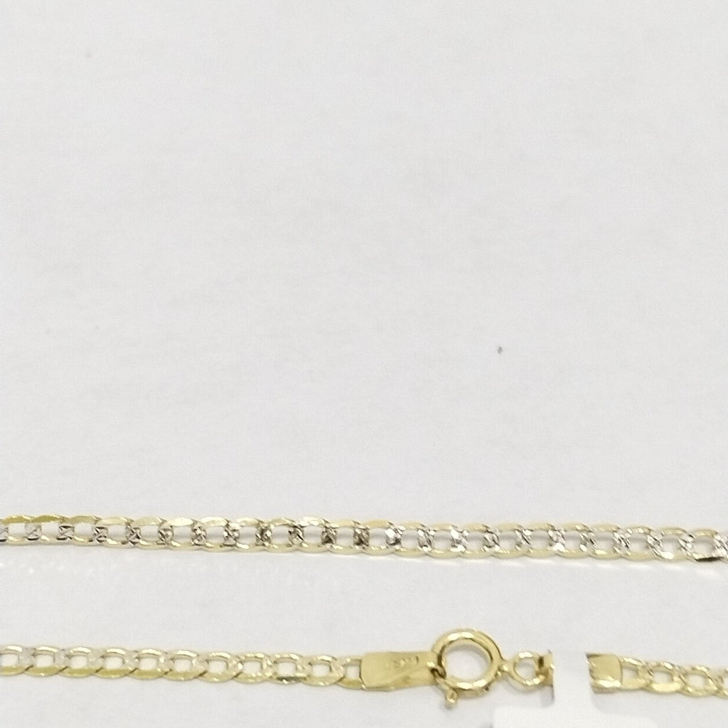 CADENAS BARBADA DIAMANTADA ORO 14K 4.9 (NUEVO)