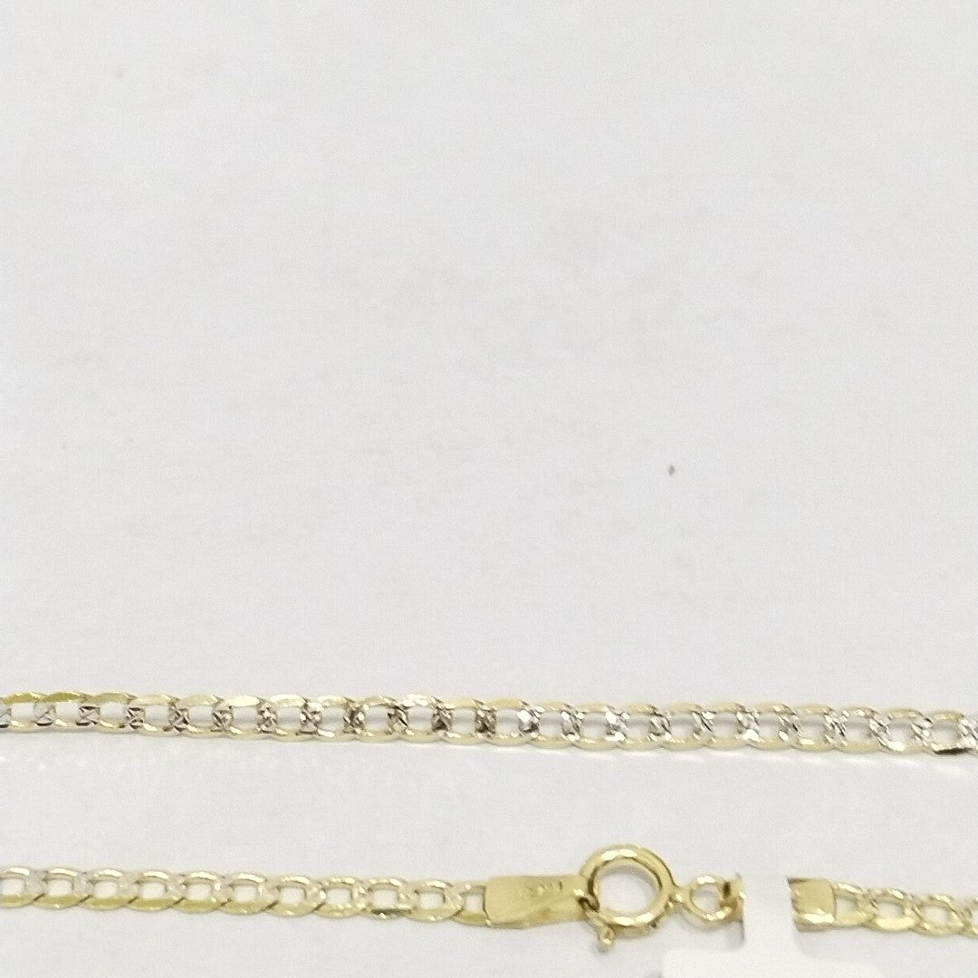 CADENAS BARBADA DIAMANTADA ORO 14K 4.9 (NUEVO)