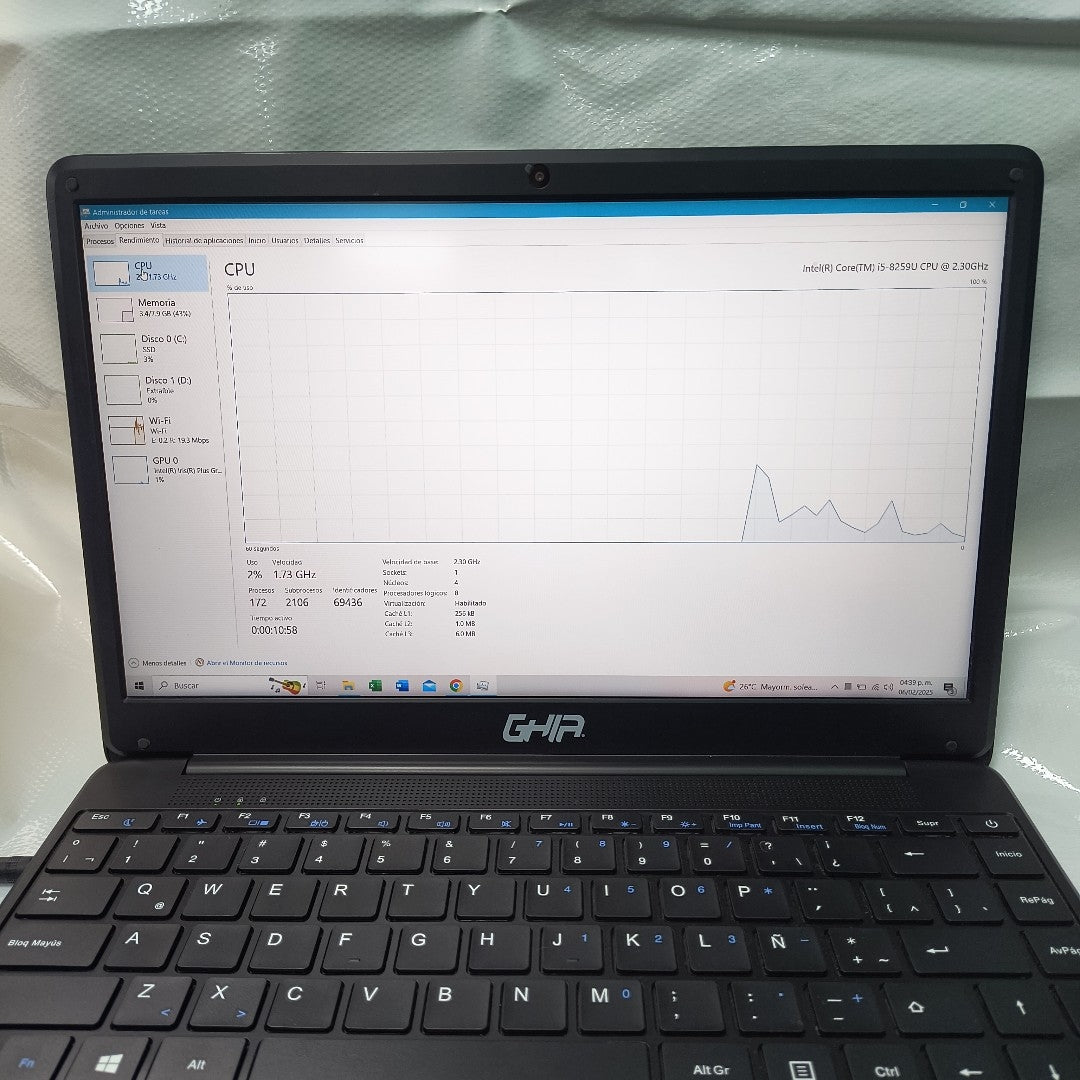 LAPTOP GHIA LIBERO ELITE LFI5H (2021) 256 GB SSD 8 GB RAM (SEMINUEVO)