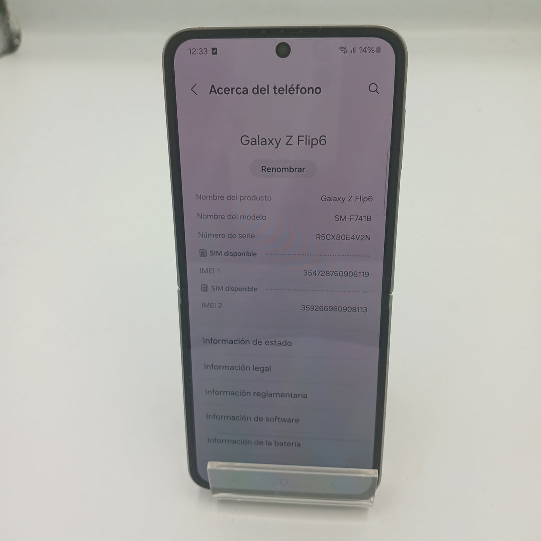 CELULAR SAMSUNG GALAXY Z FLIP6 SM-F741B (2024) 512 GB 12 GB RAM (SEMINUEVO)