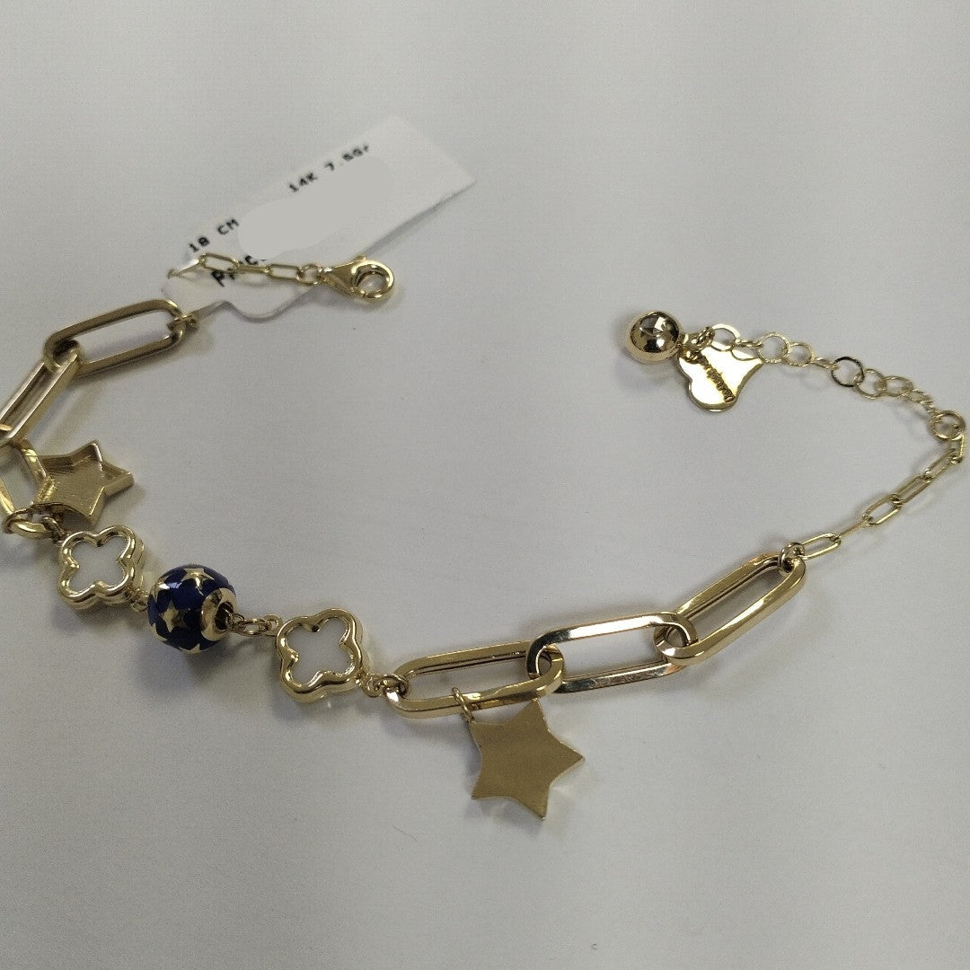 PULSERAS DAMA ORO 14K 7.5 (NUEVO)
