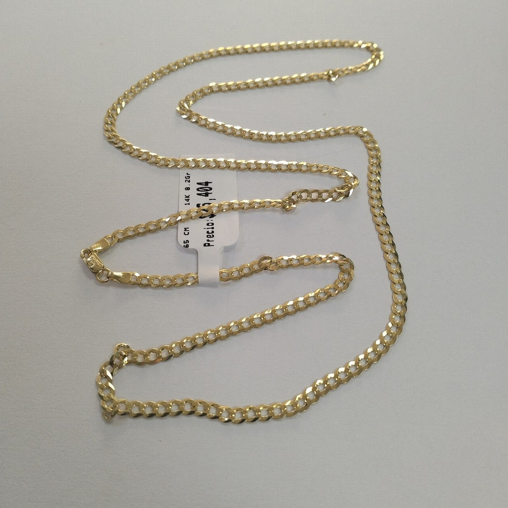 CADENAS BARBADA AMARILLA ORO 14K 8.2 (NUEVO)