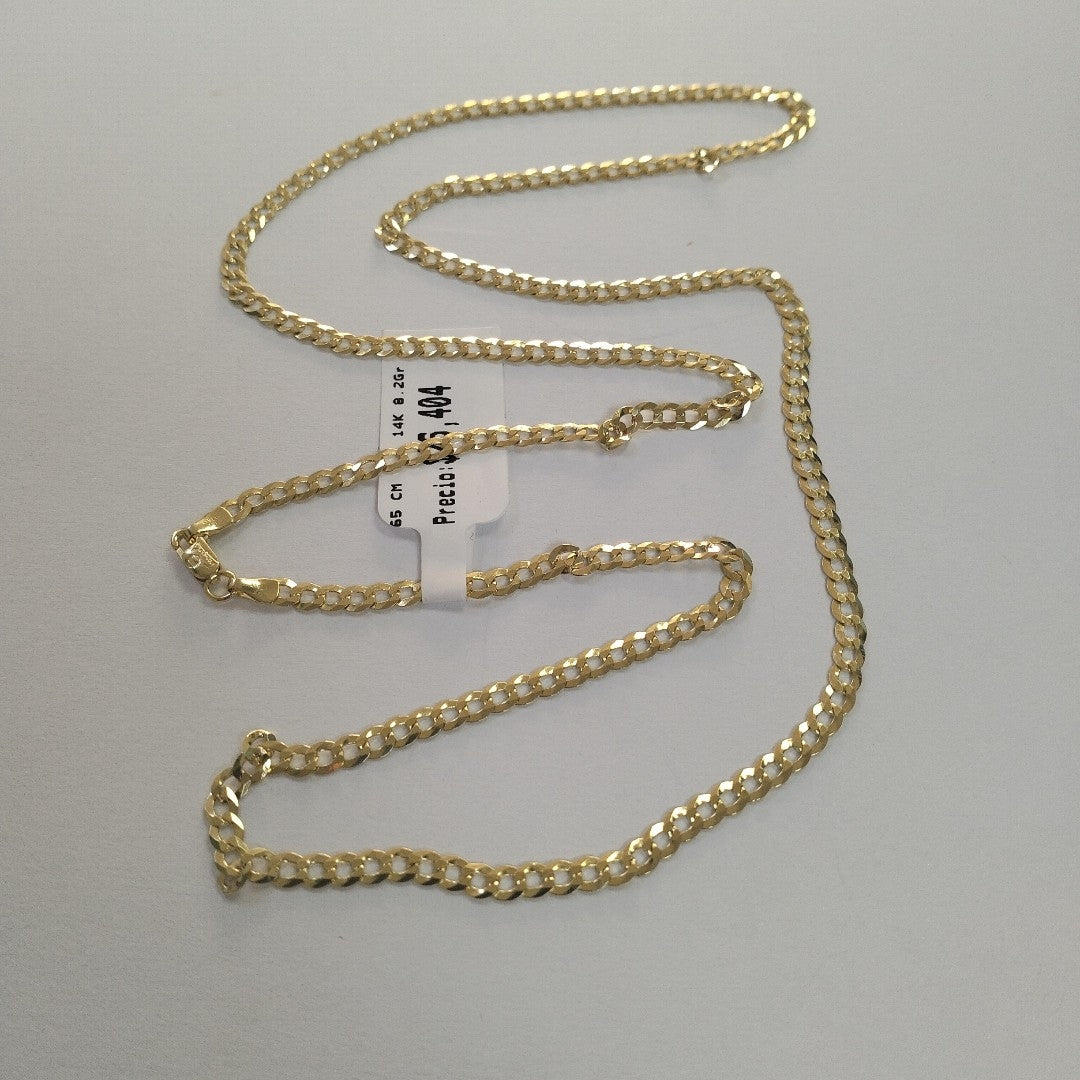 CADENAS BARBADA AMARILLA ORO 14K 8.2 (NUEVO)