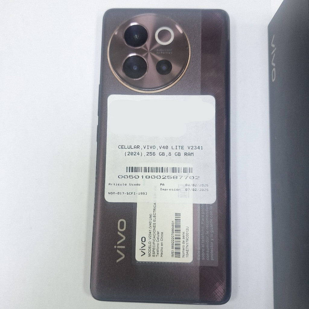 CELULAR VIVO V40 LITE V2341 (2024) 256 GB 8 GB RAM (SEMINUEVO)