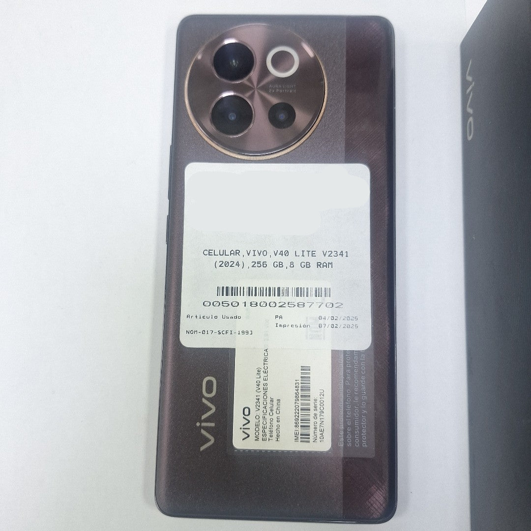 CELULAR VIVO V40 LITE V2341 (2024) 256 GB 8 GB RAM (SEMINUEVO)