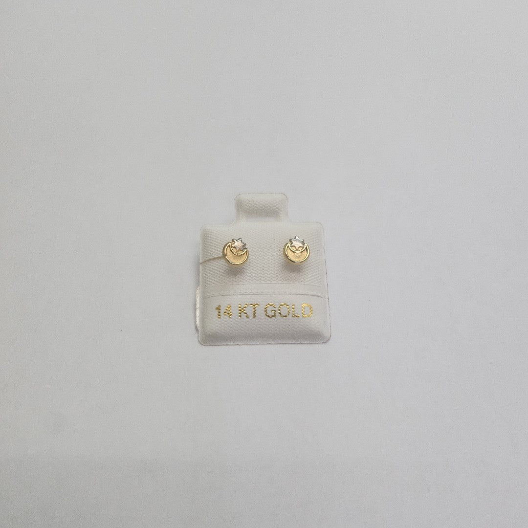 BROQUELES ORO 14K 1 (NUEVO)