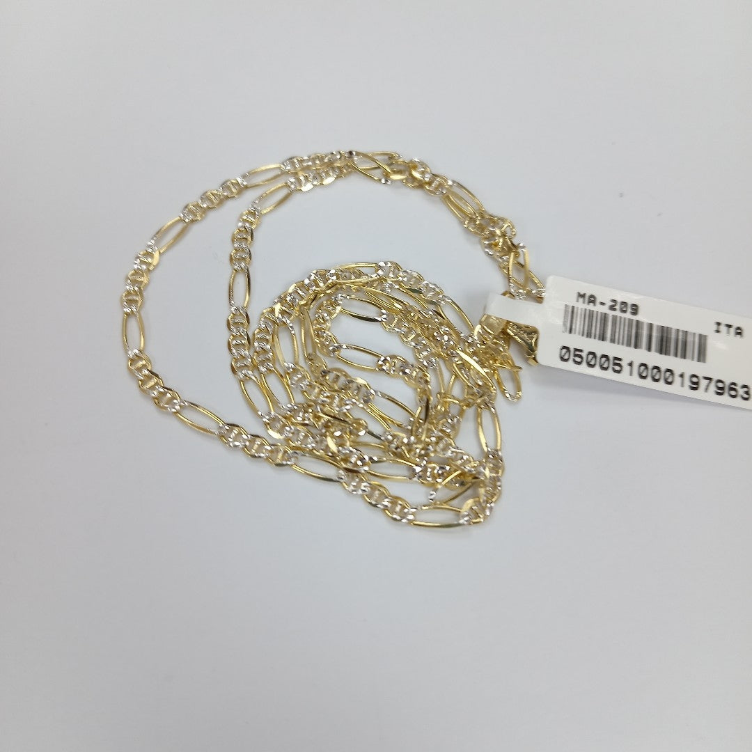 CADENAS CARTIER 3*1 DIAMANTADA ORO 14K 5.5 (NUEVO)