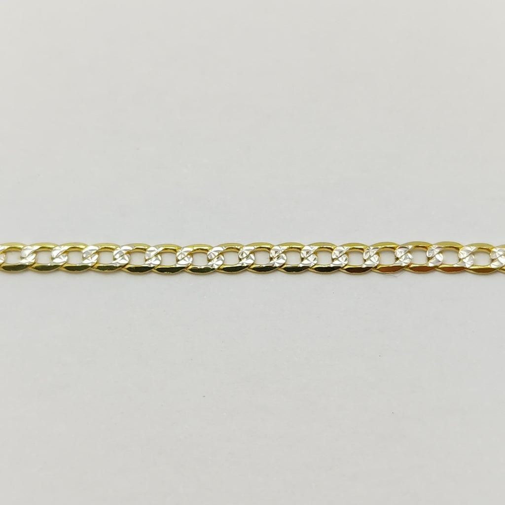 CADENAS BARBADA DIAMANTADA ORO 14K 4.3 (NUEVO)