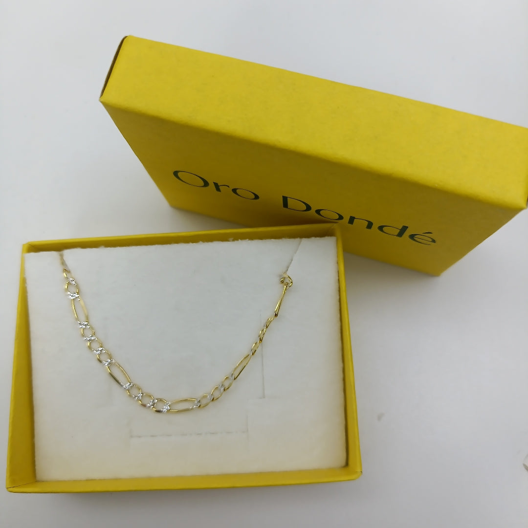 CADENAS CARTIER 3*1 DIAMANTADA ORO 14K 8.1 (NUEVO)