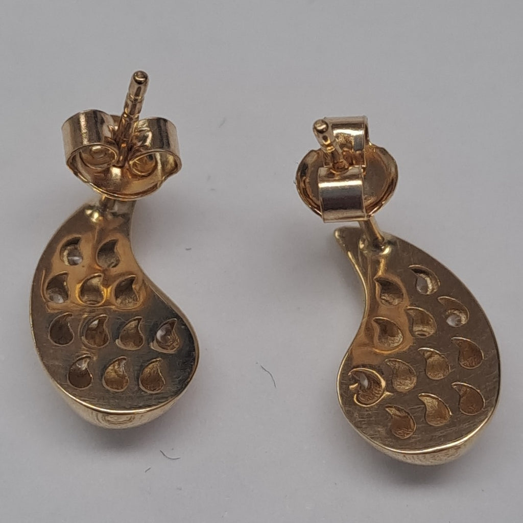 BROQUELES ORO 14K 2 (NUEVO)
