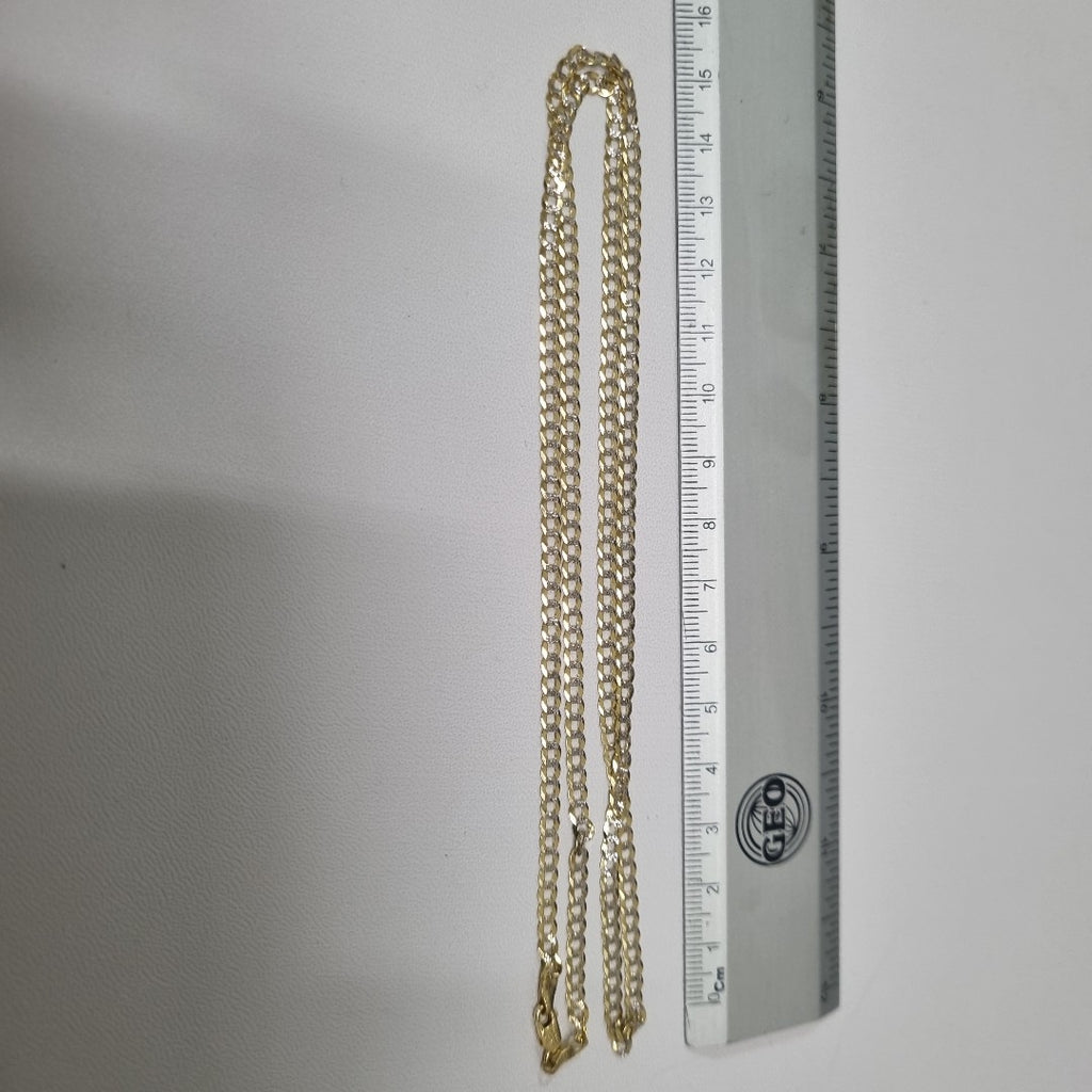 CADENAS BARBADA DIAMANTADA ORO 14K 7.3 (NUEVO)