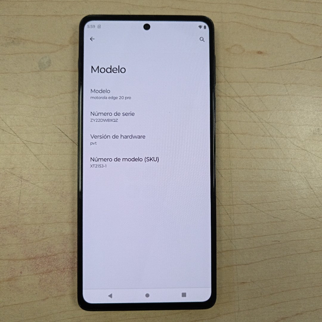 CELULAR MOTOROLA EDGE 20 PRO XT2153-1 256 GB 12 GB RAM (SEMINUEVO)