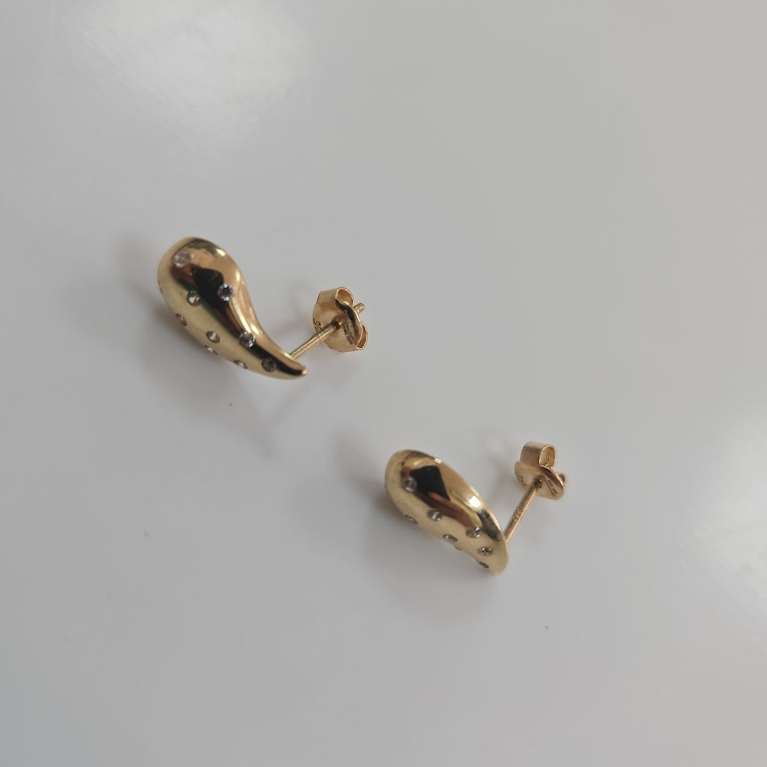 BROQUELES ORO 14K 2 (NUEVO)