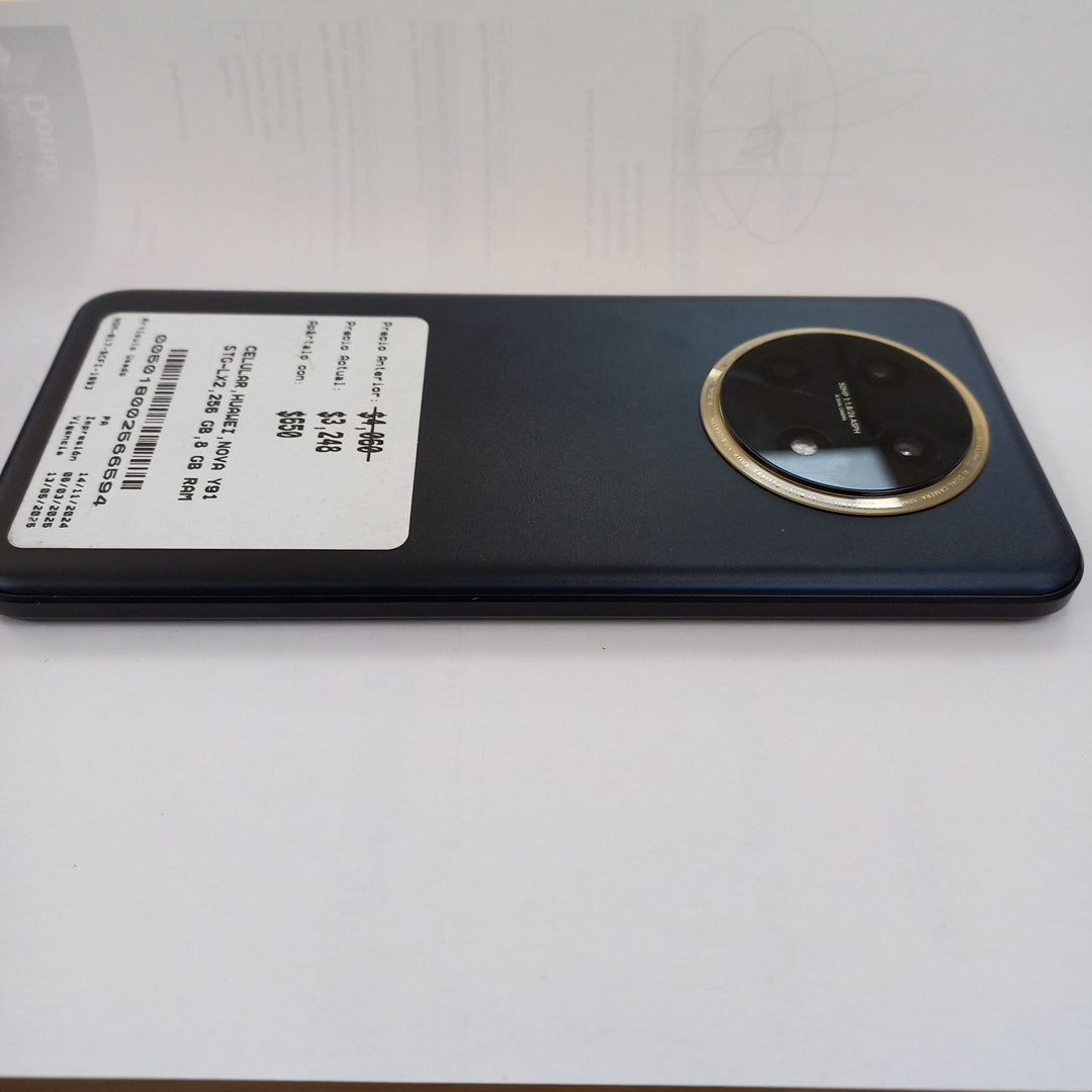 CELULAR HUAWEI NOVA Y91 STG-LX2 256 GB 8 GB RAM (SEMINUEVO)