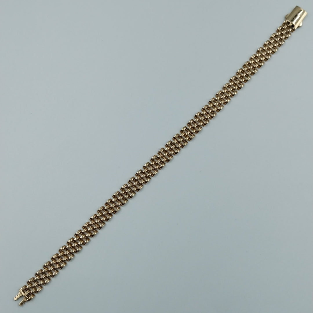 PULSERAS CABALLERO ORO 14K 18.1 (NUEVO)