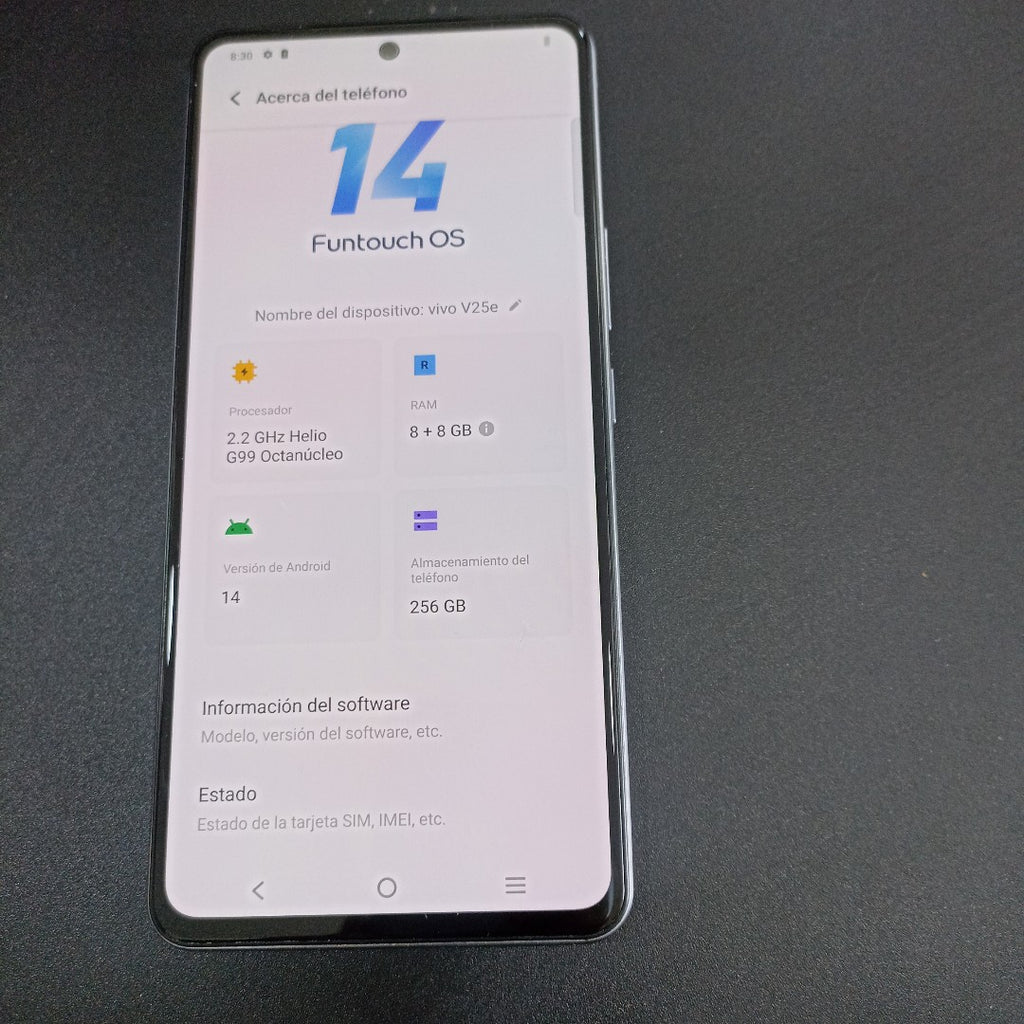 CELULAR VIVO V25E V2242 (2022) 256 GB 8 GB RAM (SEMINUEVO)