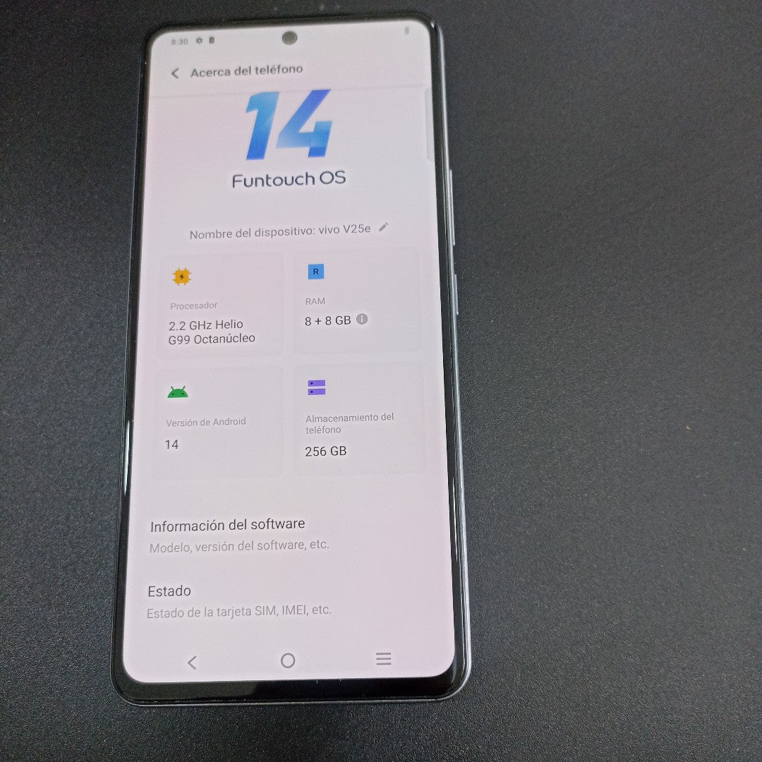 CELULAR VIVO V25E V2242 (2022) 256 GB 8 GB RAM (SEMINUEVO)