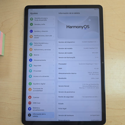 TABLETA HUAWEI MATEPAD 11.5&quot; BTK-W09 (2023) 128 GB 8 GB RAM (SEMINUEVO)