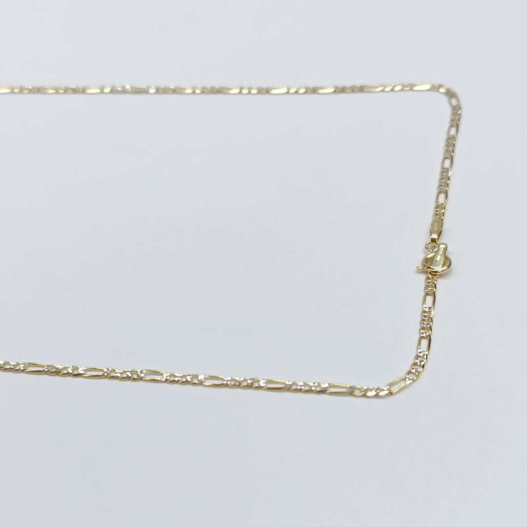 CADENAS CARTIER 3*1 DIAMANTADA ORO 14K 3.6 (NUEVO)