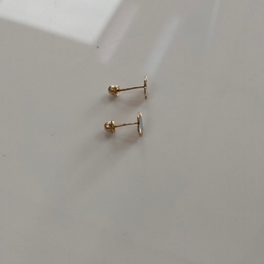 BROQUELES ORO 10K 1 (NUEVO)