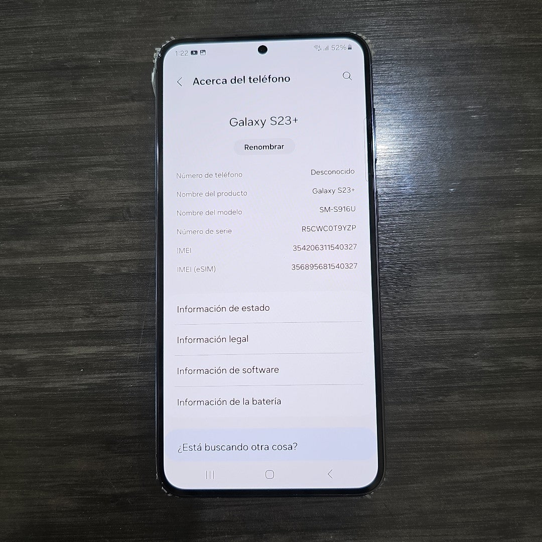 CELULAR SAMSUNG GALAXY S23+ SM-S916U (2023) 512 GB 8 GB RAM (SEMINUEVO)