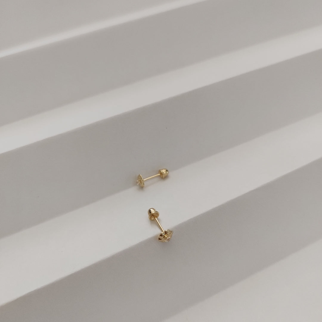 BROQUELES ORO 14K 1 (NUEVO)