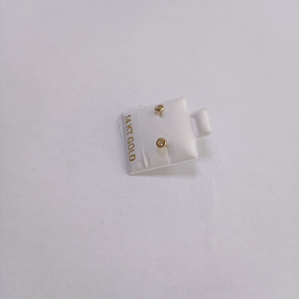 BROQUELES ORO 14K 1 (NUEVO)