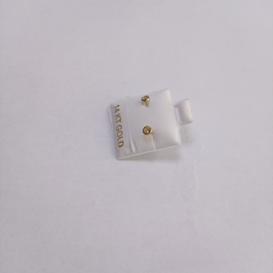 BROQUELES ORO 14K 1 (NUEVO)