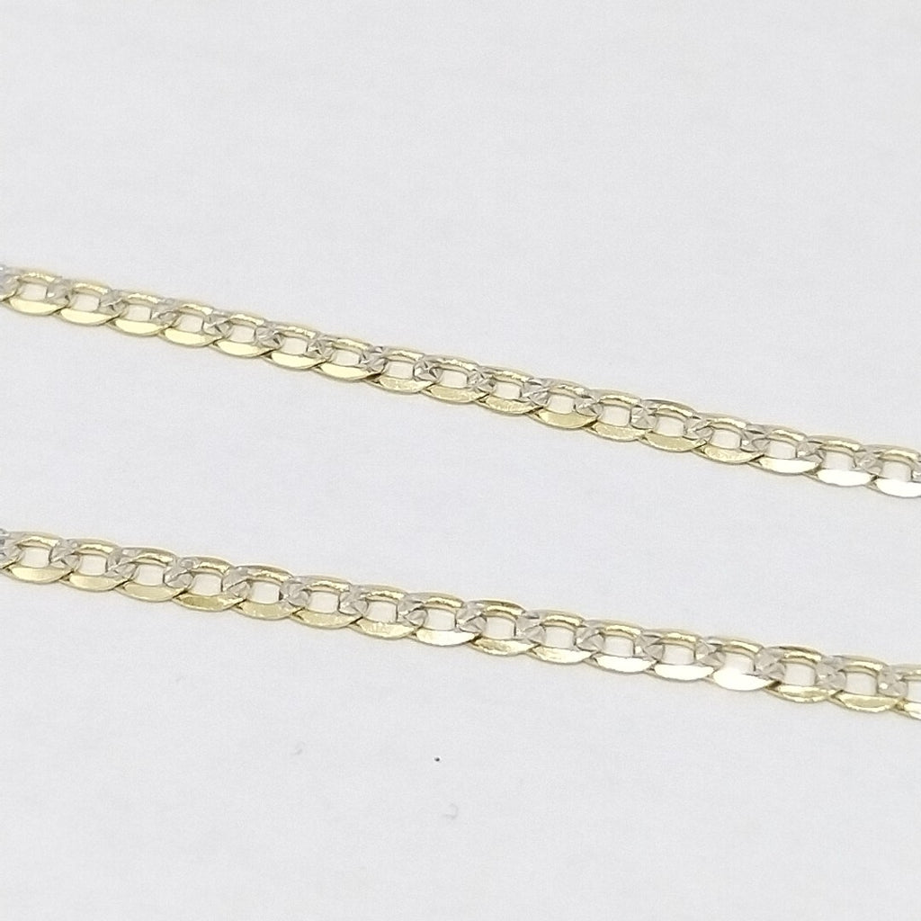 CADENAS BARBADA DIAMANTADA ORO 14K 5.2 (NUEVO)