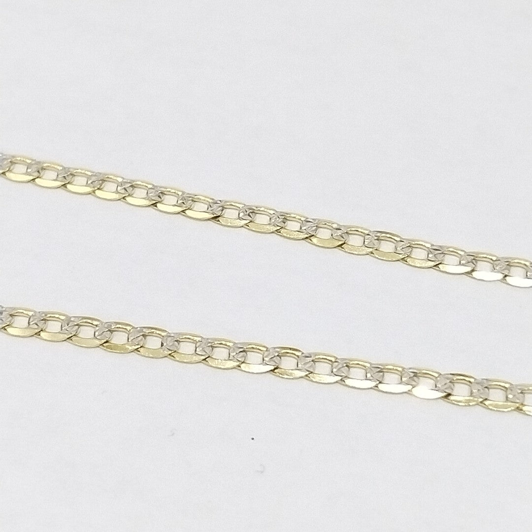 CADENAS BARBADA DIAMANTADA ORO 14K 5.2 (NUEVO)