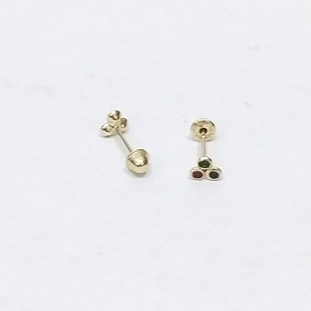 BROQUELES ORO 14K 1 (NUEVO)