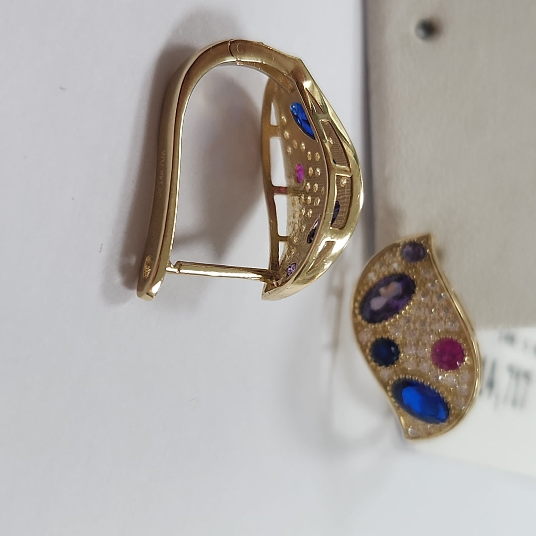 BROQUELES ORO 14K 3.8 (NUEVO)