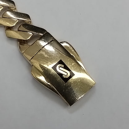 PULSERA MONACO ORO 14K 9 (NUEVO)