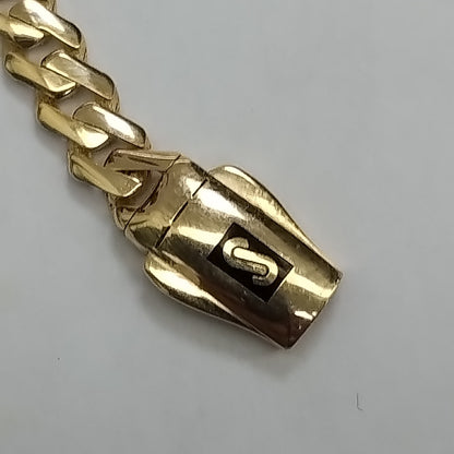 PULSERA CABALLERO MONACO ORO 14K 6.2 (NUEVO)