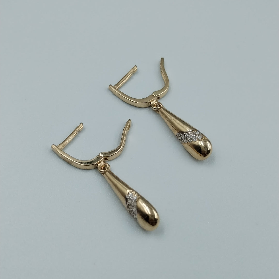 BROQUELES ORO 14K 2.6 (NUEVO)