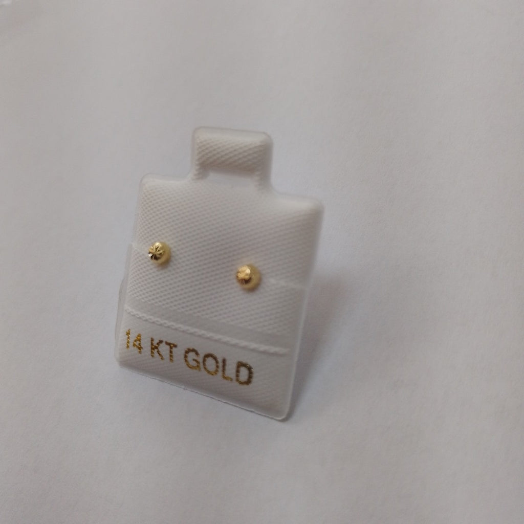 BROQUELES ORO 14K 1 (NUEVO)