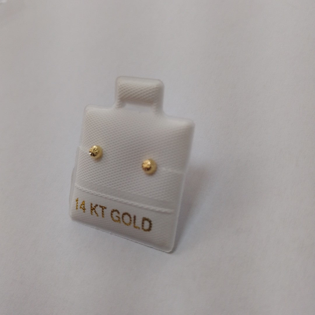 BROQUELES ORO 14K 1 (NUEVO)