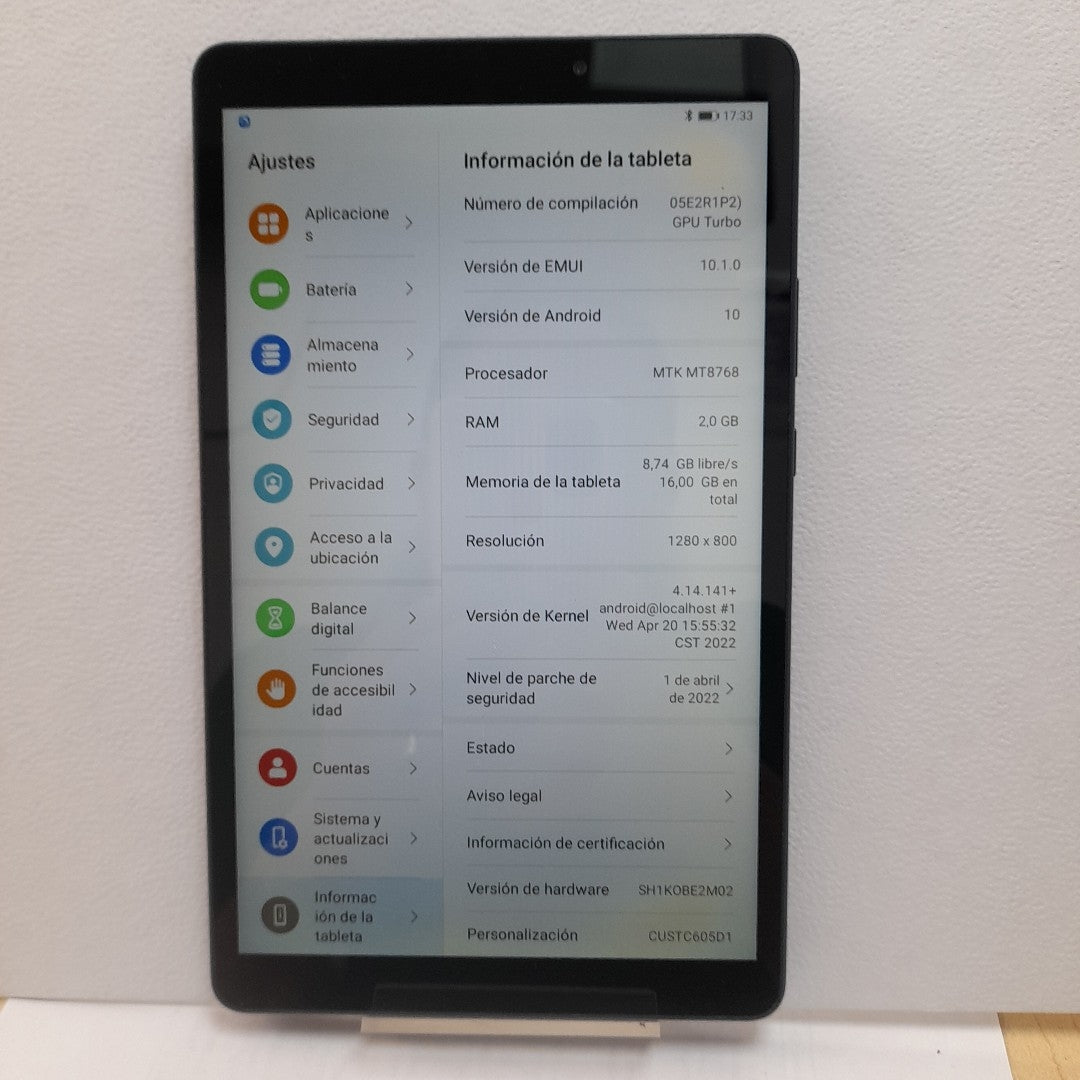 TABLETA HUAWEI MATEPAD T 8 KOB2-W09 32 GB 2 GB RAM (SEMINUEVO)