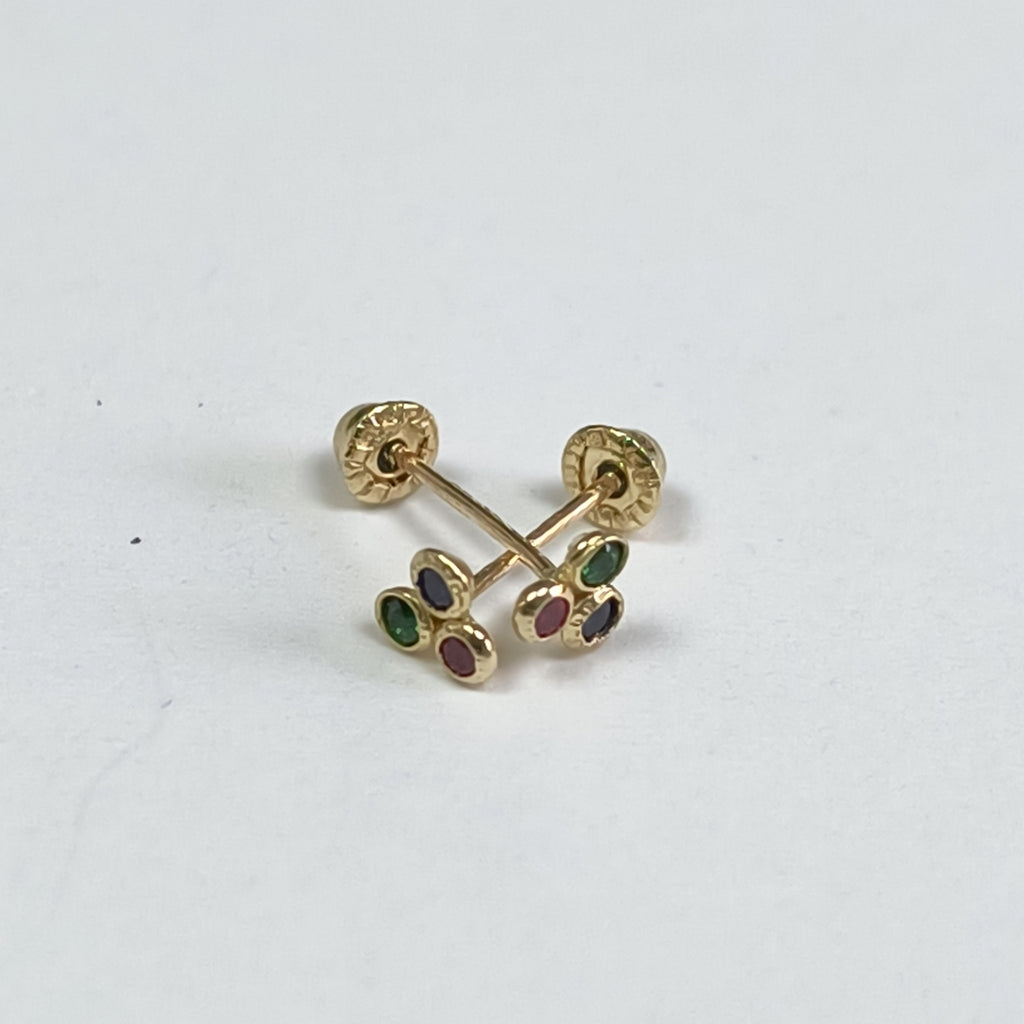 BROQUELES ORO 14K 1 (NUEVO)