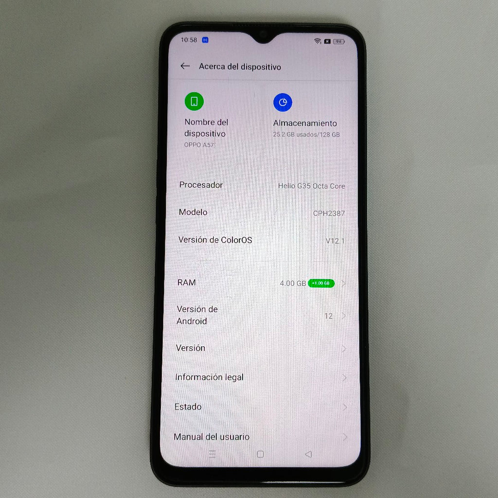 CELULAR OPPO  A57 CPH2387 128 GB 4 GB RAM (SEMINUEVO)