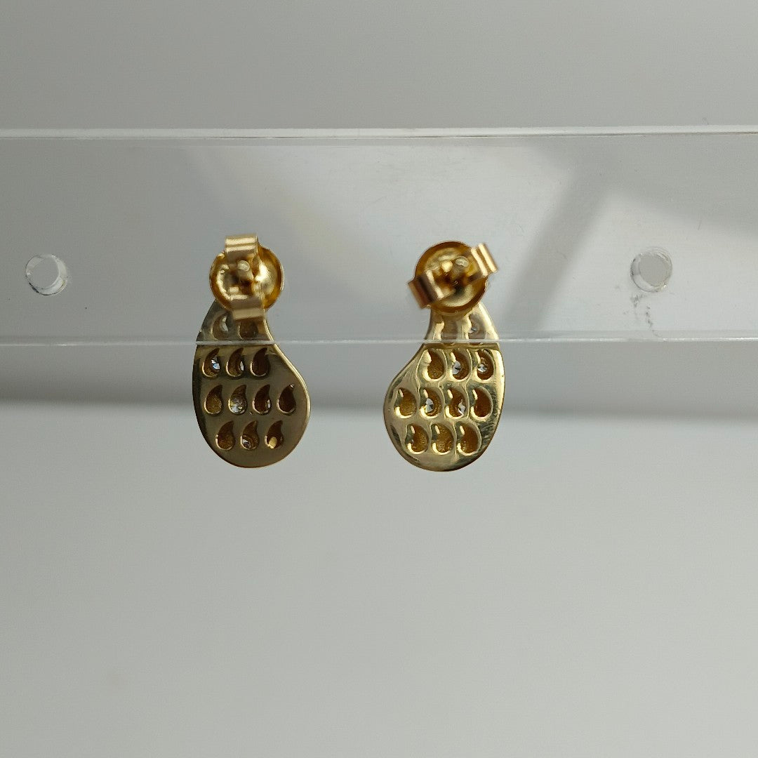 BROQUELES ORO 14K 2 (NUEVO)