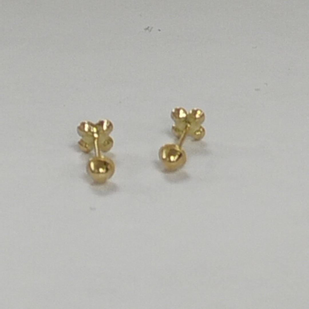 BROQUELES ORO 14K 1 (NUEVO)