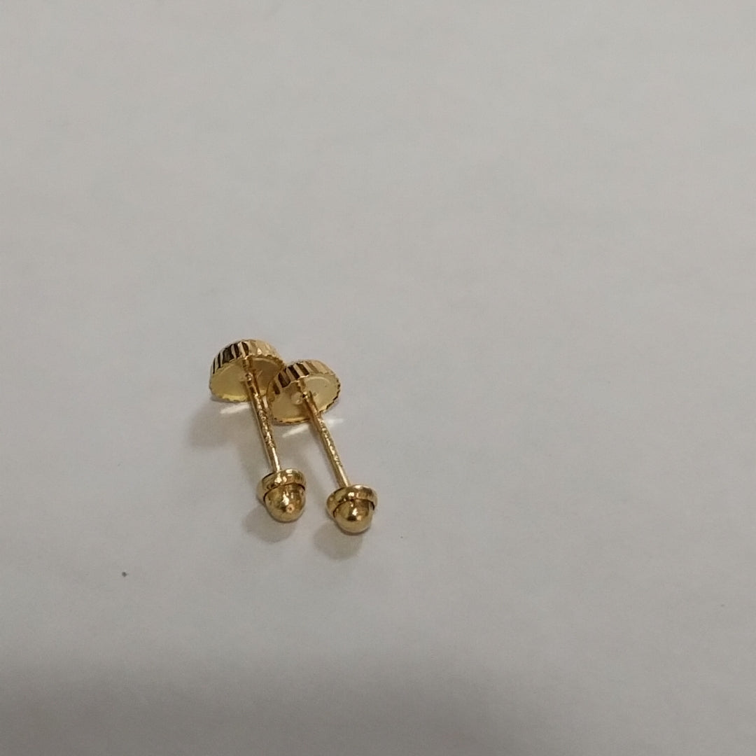 BROQUELES ORO 14K 1 (NUEVO)